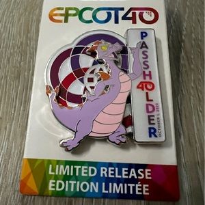 2022 Disney Parks Epcot 40th Anniversary Figment Passholder Pin